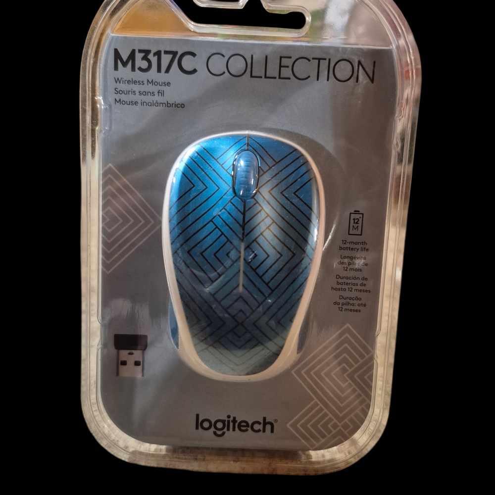 Logitech M317C Wireless Mouse - Blue